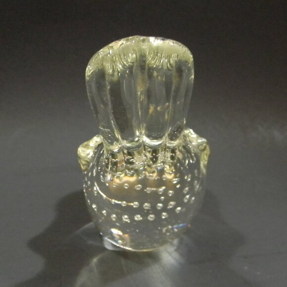 Vintage Glass Bird Paperweight Controlled Bubbles - Picture 4 of 5